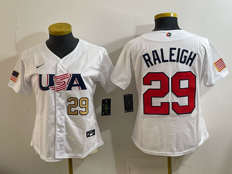 women 2026 World cup white Nike MLB jersey 009